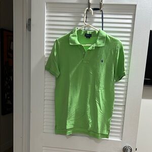 Ralph Lauren Green Polo Shirt Vibrant Style